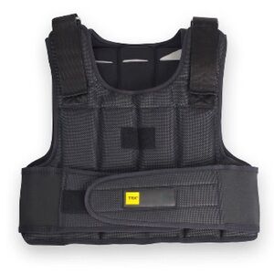 Black Weighted Vest – Adjustable Fitness Wearable